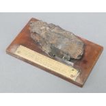 A fragment of German shell which struck HMS Princess Royal 31st May 1916 at Jutland, raised on a