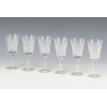 Six Waterford Crystal liqueur glasses