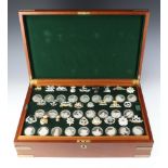 A set of 52 proof finish silver medallions, commemorating The Great British Regiments by The