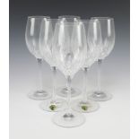 A set of 6 Waterford Lismore pattern wine glasses