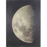 A 19th Century black and white photograph of The Moon, January 20th 1880 time 8.47 GMT, contained in