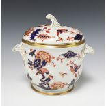 A Coalport Majestic pattern twin handled urn and cover 22cm