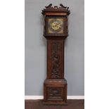 John Varley, an 18th Century 8 day striking longcase clock, the 31cm gilt dial with Roman numerals