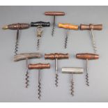 A C Viarengo Patent corkscrew and 9 other corkscrews