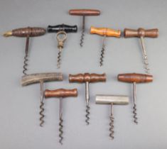 A C Viarengo Patent corkscrew and 9 other corkscrews