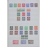 Germany mint stamps from 1872-1945 with 1930's Zeppelin stamps, 1933 Welfare Fund miniature sheet,