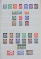 Germany mint stamps from 1872-1945 with 1930's Zeppelin stamps, 1933 Welfare Fund miniature sheet,