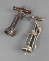 A 19th Century French single lever corkscrew marked J H D Pose "Le Presto" together with a Lunds