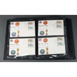 A black album of 21 Commonwealth 1966 World Cup first day covers together with other first day