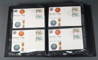 A black album of 21 Commonwealth 1966 World Cup first day covers together with other first day