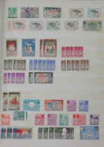 A collection of mint and used miscellaneous stamps in albums and folders, mint sheets and loose in