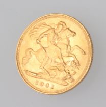 A half sovereign 1901