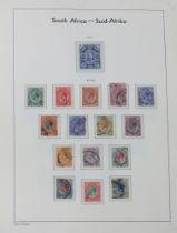 South Africa in 2 Lighthouse stamp albums and stock book, from 1910 used with 1913 one pound red and