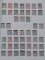 Foreign countries in 6 stamp albums with Afghanistan, Belgian Congo, Ethiopia, Liberia,