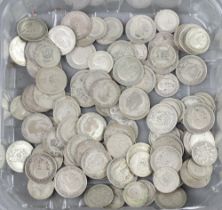 A quantity of pre-1947 UK coinage, 501 grams