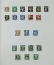 France Collection in 6 albums used stamps from 1849 with 15c green, 1 Fr. carmine, 1869 5Fr. grey,