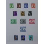 Middle East stamps in 6 albums, mint and used, Algeria, Andorra, Bahrain, Dubai, Kuwait India