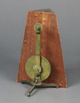 W E and F Newton Opticians, a 19th Century metal hand cranked instrument marked W E and F Newton