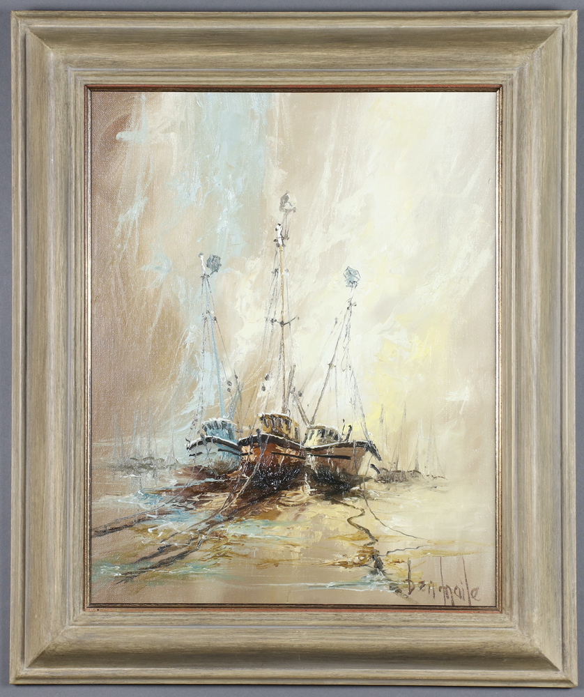 **Ben Maile (1922-2017), oil on canvas signed "Three Trawlers" 48cm x 38cm **Please note: Artists - Image 2 of 2