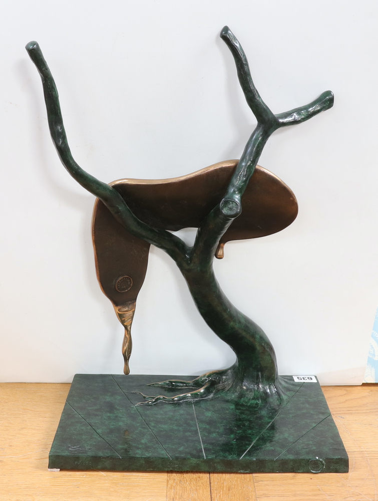 **Salvador Dali (1904-1989) "Profile of Time" inscribed Dali, lost wax bronze, limited edition no. - Image 4 of 13