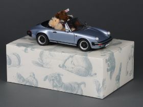 A Steiff limited edition Porsche set no. 476 of 1055 boxed and with certificate