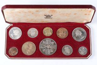 A cased 1953 coin set