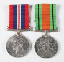 Two Second World War medals comprising War medal and Defence medal