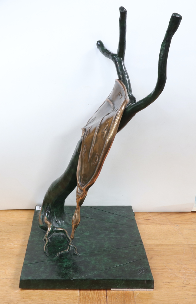 **Salvador Dali (1904-1989) "Profile of Time" inscribed Dali, lost wax bronze, limited edition no. - Image 3 of 13