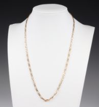 A 9ct yellow gold necklace, 44cm, 6.8 grams