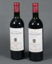 Two bottles of 1978 Chateau Langoa Barton St Julien red wine