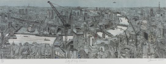 **Chris Orr, born 1943, print signed and dated in pencil 2007 "City of Holy Dreams" no.35 of 60 43.