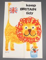Royston Cooper (1931-1985), poster, "Keep Britain Tidy" prepared for The Ministry of Local House and