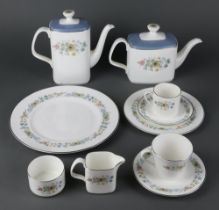 A Royal Doulton Pastoral tea, coffee and dinner service comprising 6 coffee cups, 6 saucers boxed,