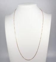 An 18ct yellow gold necklace 49cm, 3.2 grams