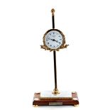 THWAITES & REED, LONDON, A REPRODUCTION LIMITED EDITION GRAVITY CLOCK with white enamel dial,