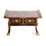 A FINE QUALITY MEIJI PERIOD JAPANESE LACQUER LOW TABLE,