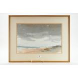 ALEXANDER CUTHBERT BELL, 1923-1991, WATERCOLOUR, Holkham beach, Norfolk 1991, 35cm x 53.5cm.