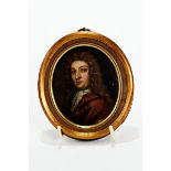 AN 18TH CENTURY OVAL PORTRAIT MINIATURE, head & shoulders of EDWARD HOWDEN, Consul at Hamburg,