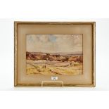 VERNON WARD, WATERCOLOUR, landscape with figures, signed and dated 1925, 27cm x 38cm. £40-£60.