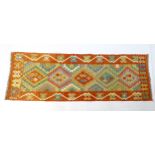 Carpet / Rug: A Turkish Anatolian Kilim Approx. 97" x 33" Please Note - we do not make reference