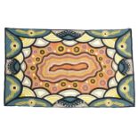 An Australian Aboriginal Kashmiri carpet / rug / embroidery designed by Leanne Hunter. Approx. 47" x
