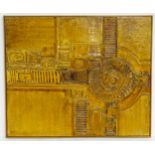 Rosslyn Ruiz (b. 1935), Mixed media, An abstract composition in relief. Signed and dated '72 lower