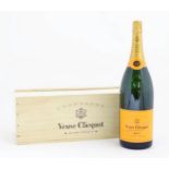 Champagne : a boxed 3l Jeroboam of Veuve Cliquot brut champagne, the bottle measuring 19 1/2" tall