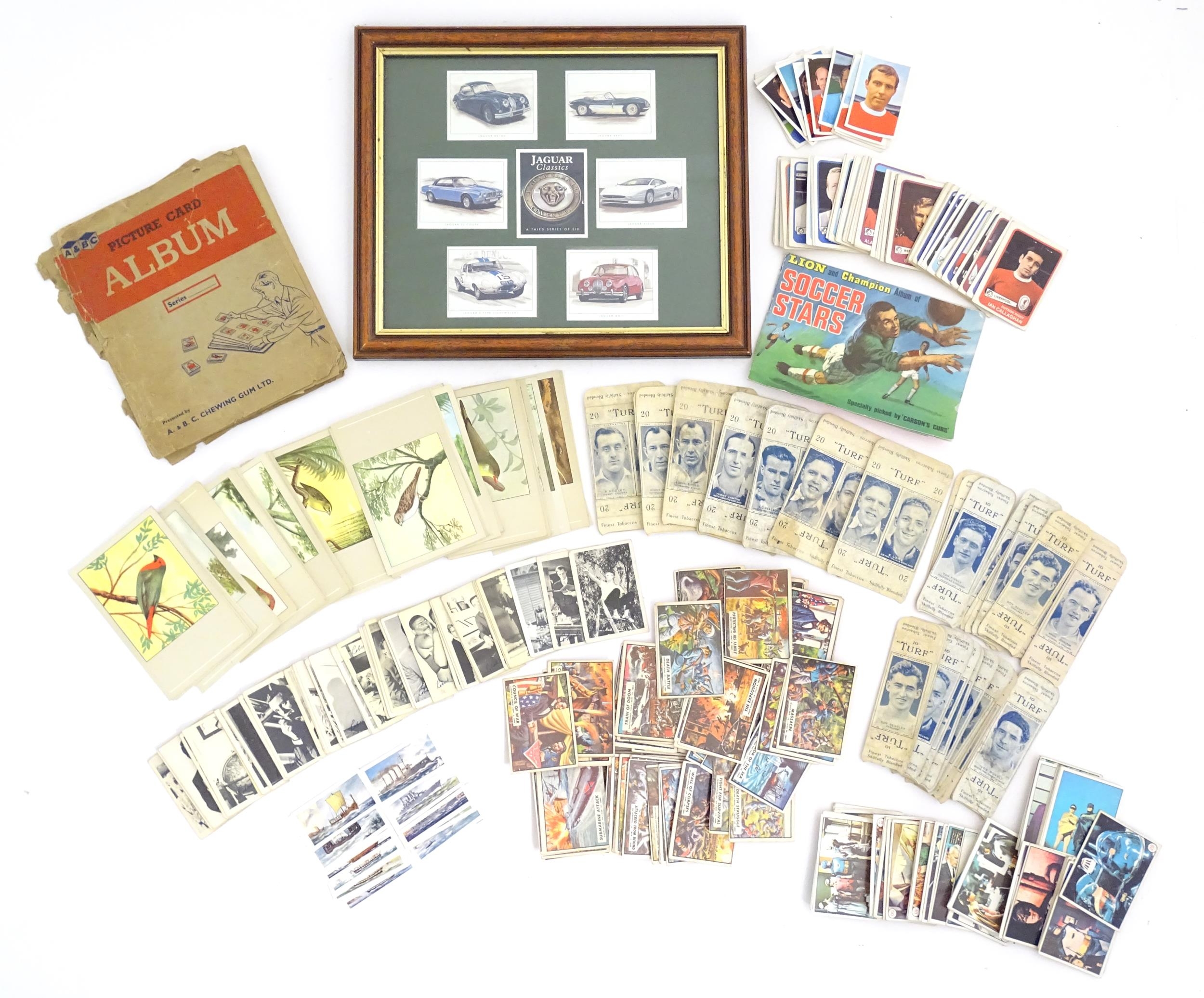A quantity of cigarette cards and post cards etc, comprising an A. & B. C. Chewing Gum Flags of - Image 3 of 15