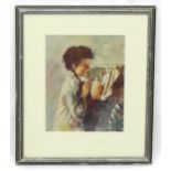 After Antonio Mancini (1852-1930), 20th century, Watercolour, A portrait of a young boy. Signed
