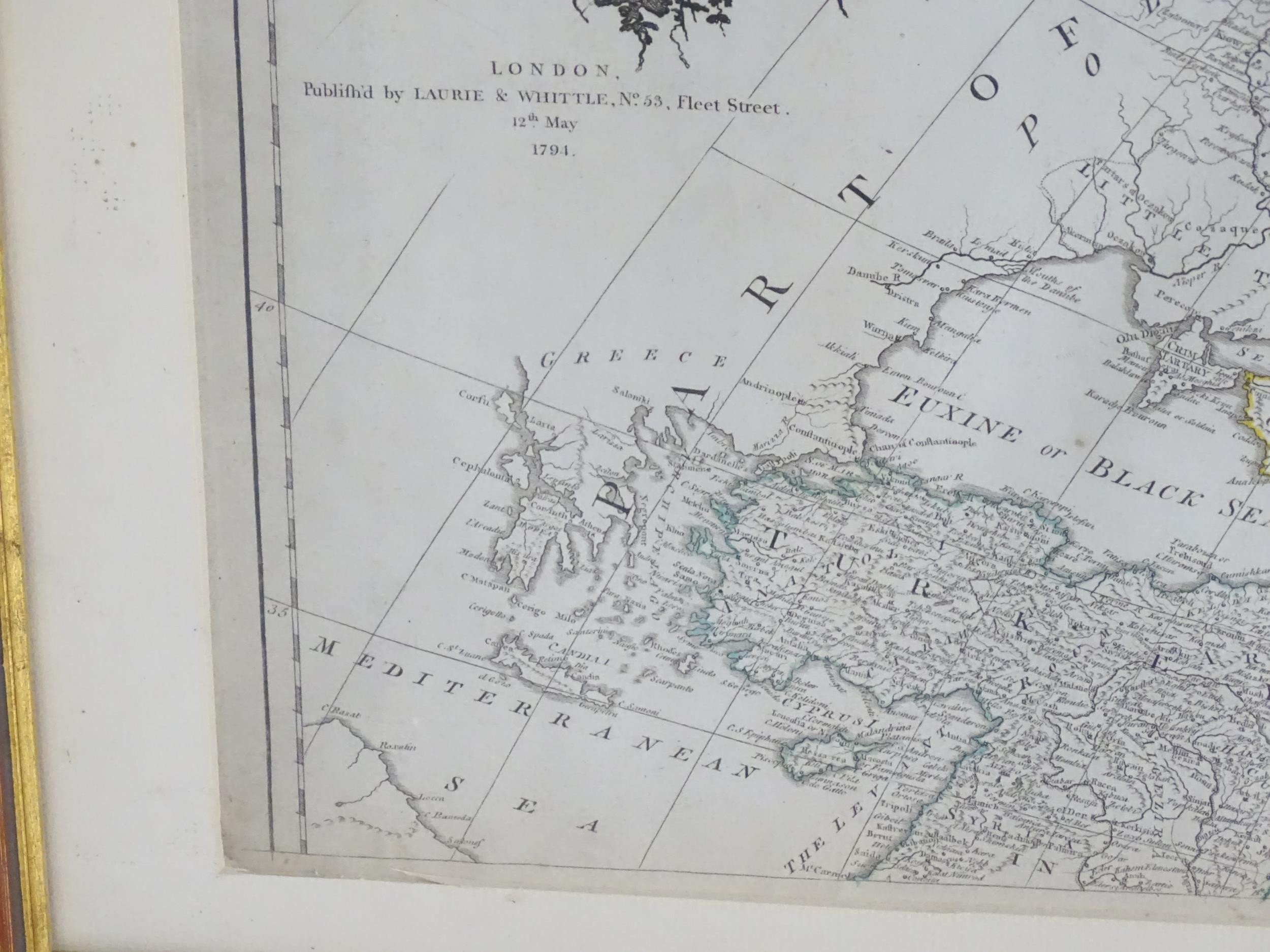 Map: An 18thC map after Jean Baptiste Bourguignon d'Anville (1697-1782), titled Map of Asia and - Image 8 of 14