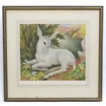 After Billie Waters (1896-1979), Artist's Proof, The White Doe. Signed in pencil under and