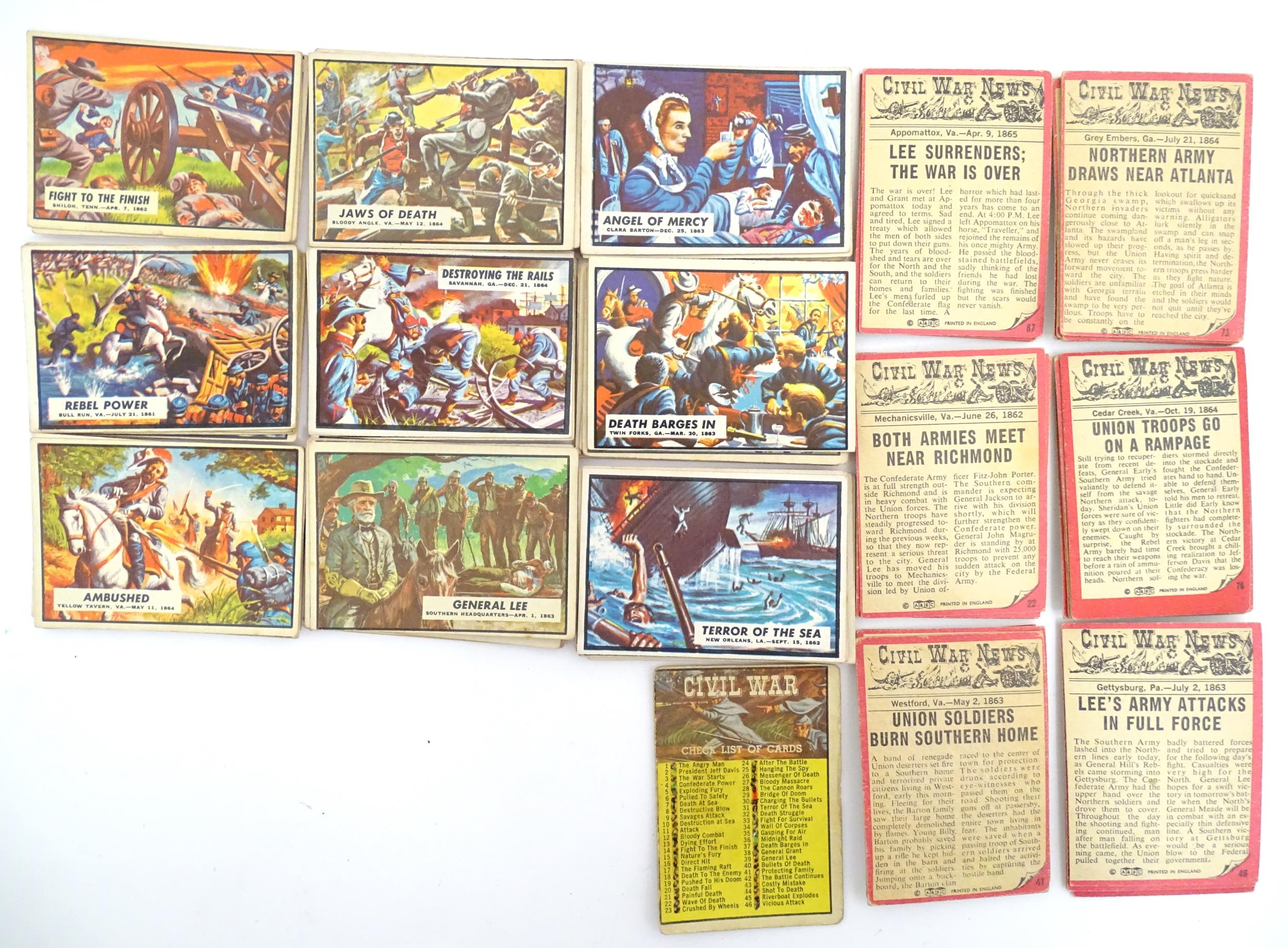 A quantity of cigarette cards and post cards etc, comprising an A. & B. C. Chewing Gum Flags of - Image 13 of 15
