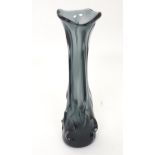 A retro Art glass vase of flared form 14" high Please Note - we do not make reference to the