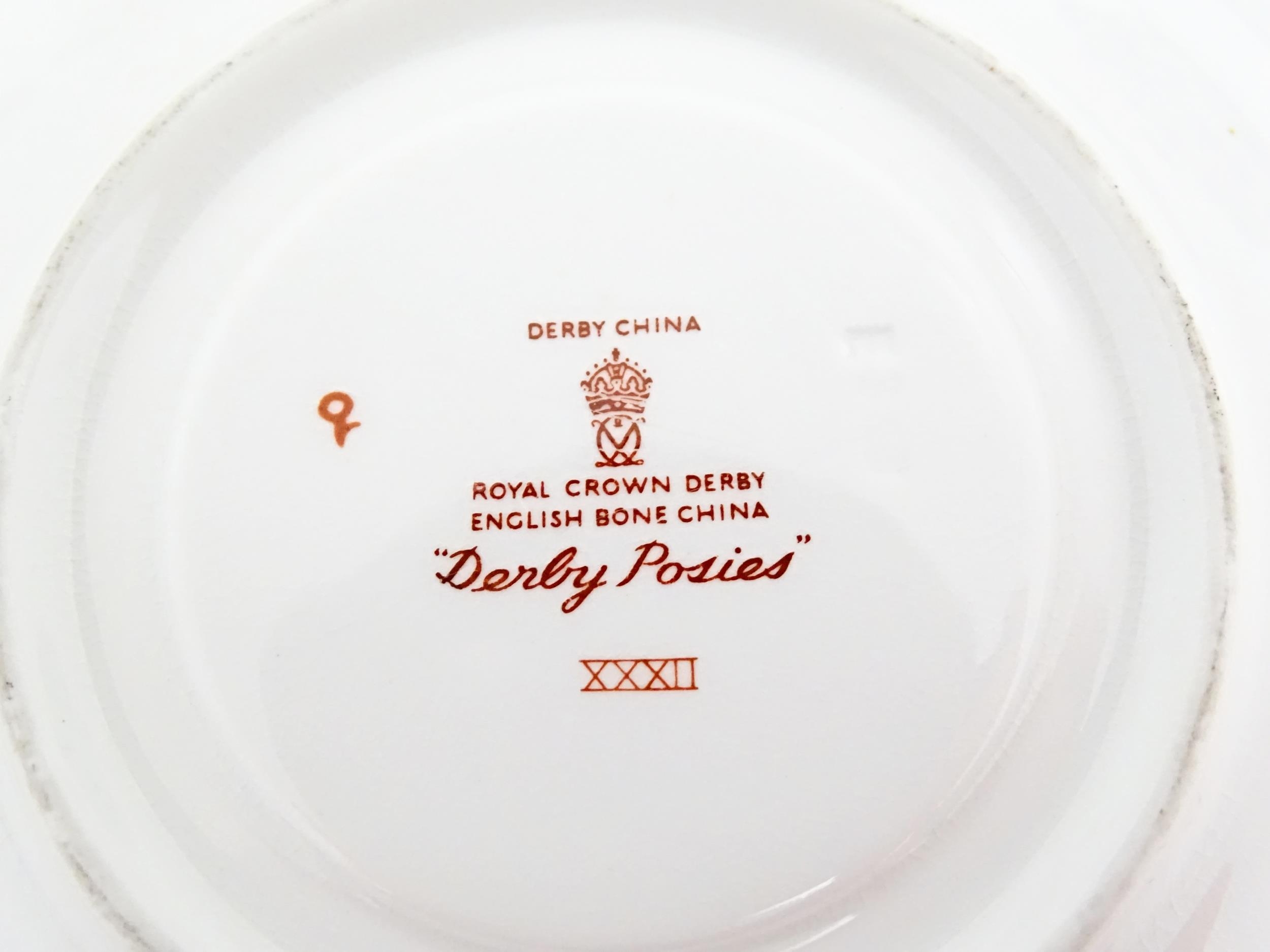 Five items of Royal Crown Derby in the Derby Posies pattern to include jug, tea cup and saucer, etc. - Image 8 of 17